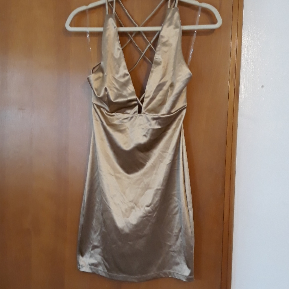 NWOT GOLD  DRESS